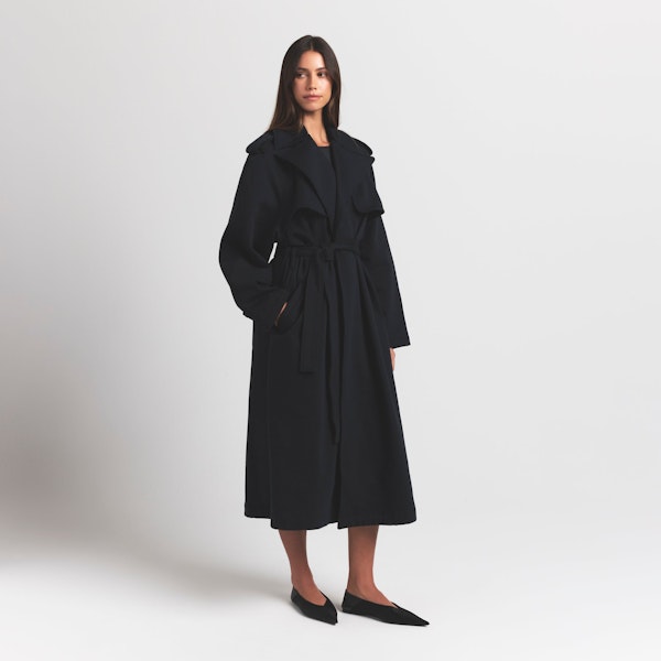Skims BOYFRIEND FLEECE OVERSIZED TRENCH COAT