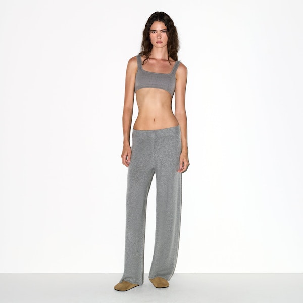 skims CASHMERE WIDE LEG PANT
