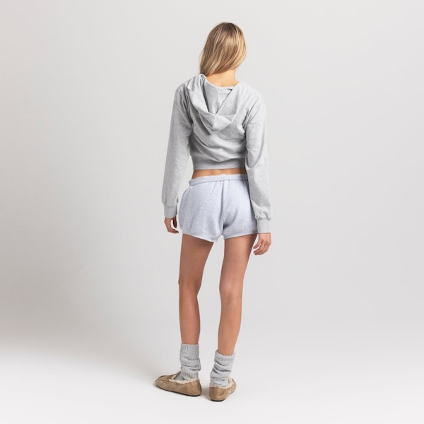 Skims COTTON FLEECE BUBBLE HEM SHORT
