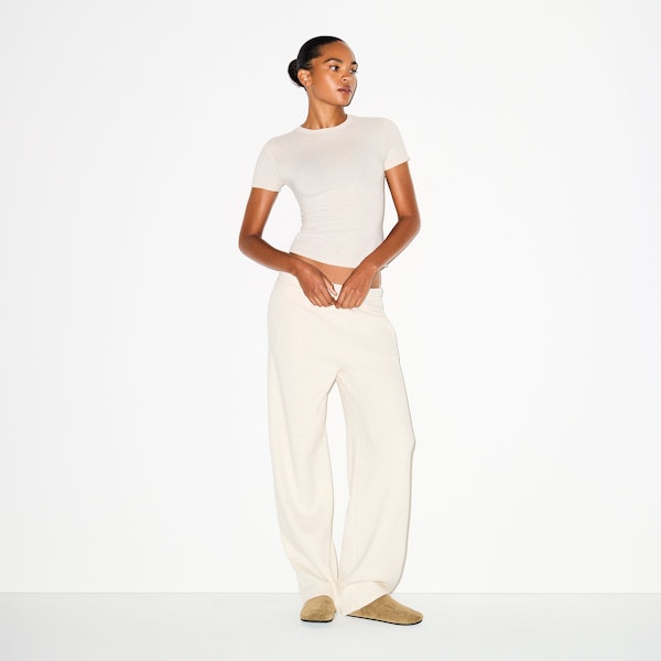 Skims COTTON FLEECE CLASSIC STRAIGHT LEG PANT