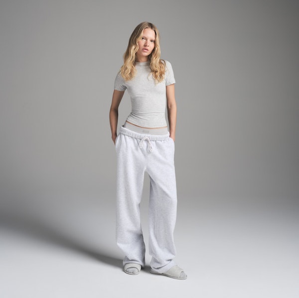 skims COTTON FLEECE CLASSIC STRAIGHT LEG PANT