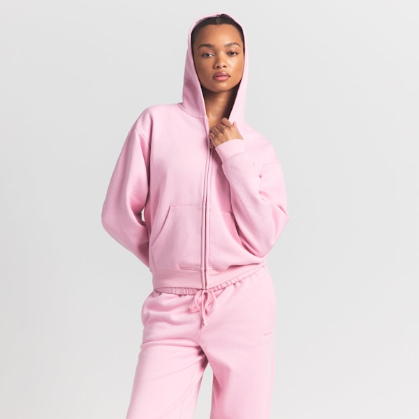 Skims COTTON FLEECE CLASSIC ZIP UP HOODIE