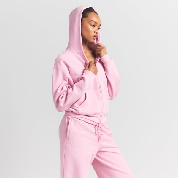 Skims COTTON FLEECE CLASSIC ZIP UP HOODIE