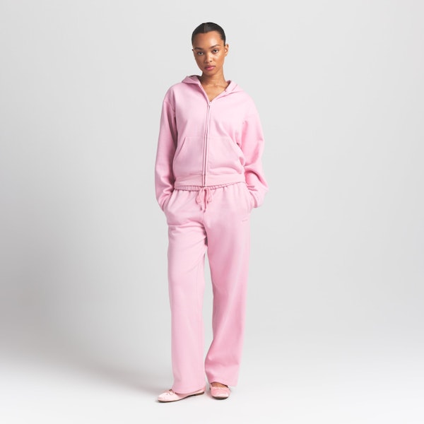 skims COTTON FLEECE CLASSIC ZIP UP HOODIE