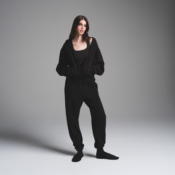 skims COTTON FLEECE CLASSIC ZIP UP HOODIE