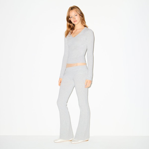 Skims COTTON JERSEY FOLDOVER PANT