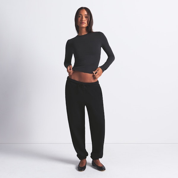 Skims COTTON JERSEY LONG SLEEVE T-SHIRT