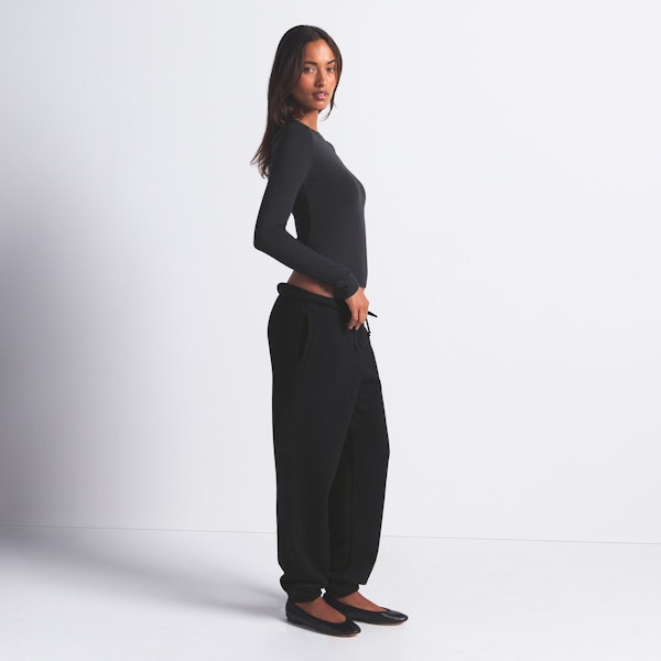 Skims COTTON JERSEY LONG SLEEVE T-SHIRT