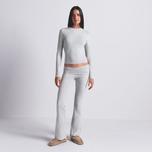 skims COTTON JERSEY LONG SLEEVE T-SHIRT