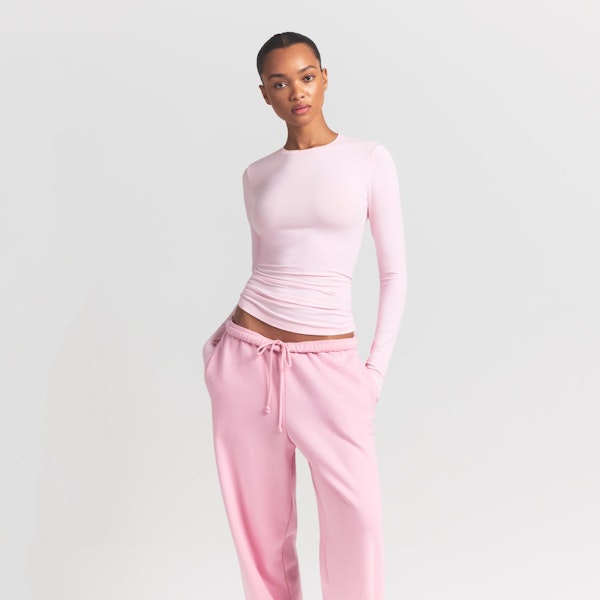 Skims COTTON JERSEY LONG SLEEVE T-SHIRT