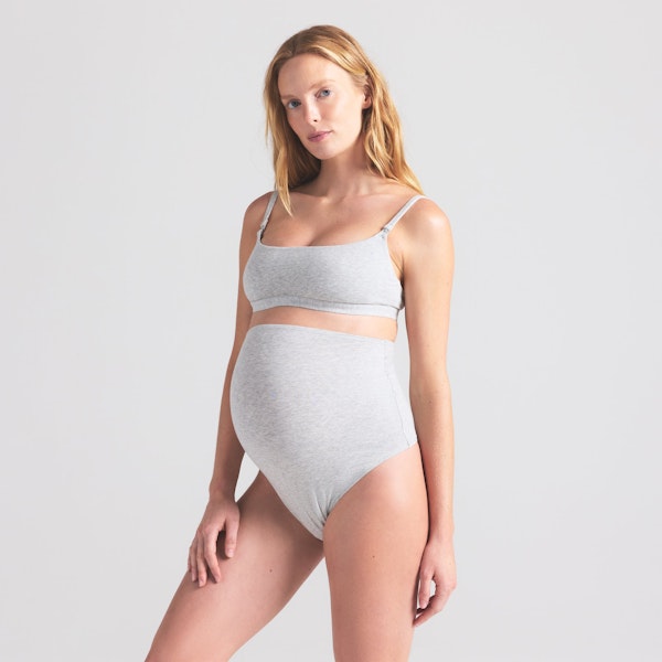 Skims COTTON JERSEY MATERNITY HIGH-WAISTED THONG