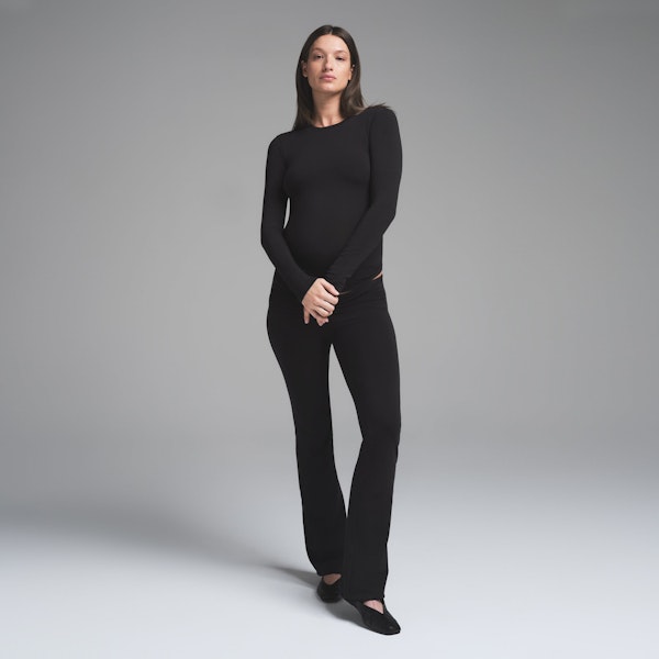 Skims COTTON JERSEY MATERNITY LONG SLEEVE T-SHIRT