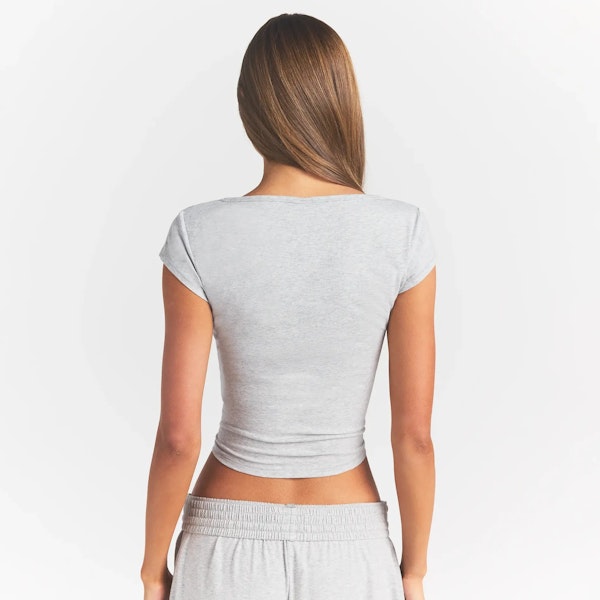 Skims COTTON JERSEY SCOOP NECK T-SHIRT