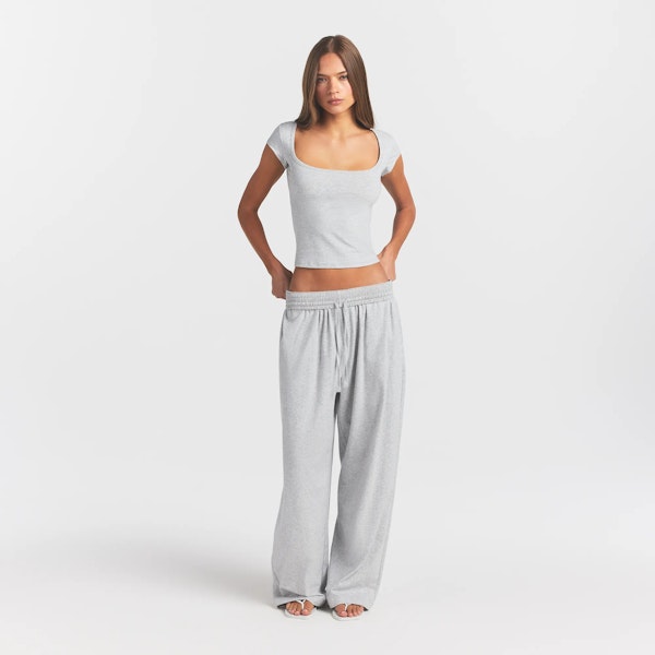 skims COTTON JERSEY SCOOP NECK T-SHIRT