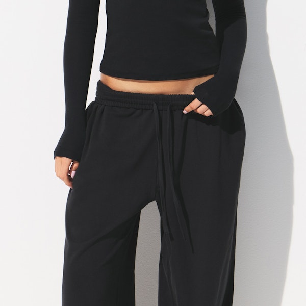 Skims COTTON JERSEY WIDE LEG PANT