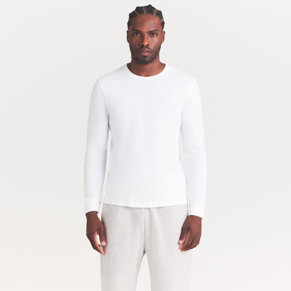 Skims SKIMS COTTON MENS CLASSIC LONG SLEEVE T-SHIRT