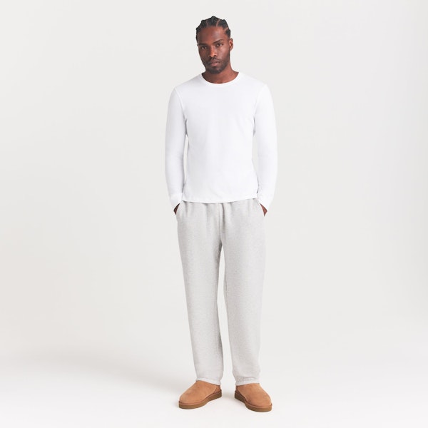 skims SKIMS COTTON MENS CLASSIC LONG SLEEVE T-SHIRT