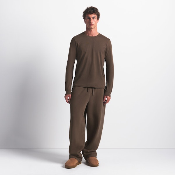 skims SKIMS COTTON MENS CLASSIC LONG SLEEVE T-SHIRT