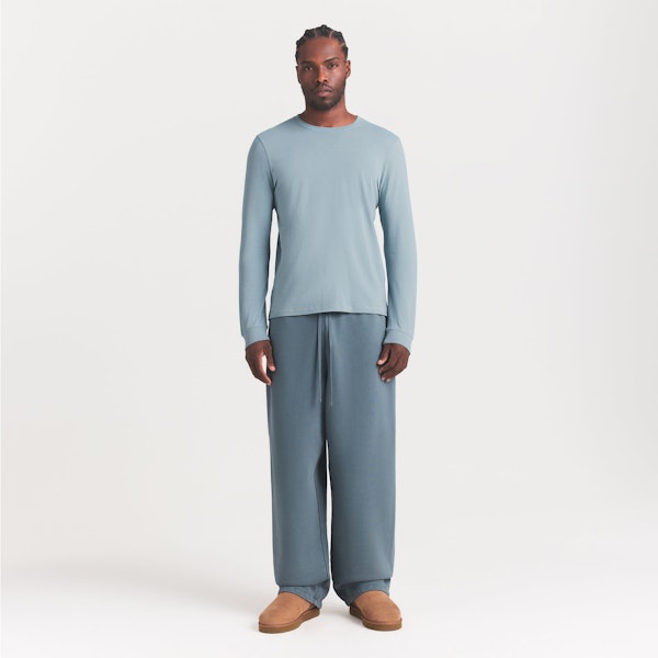 skims SKIMS COTTON MENS CLASSIC LONG SLEEVE T-SHIRT