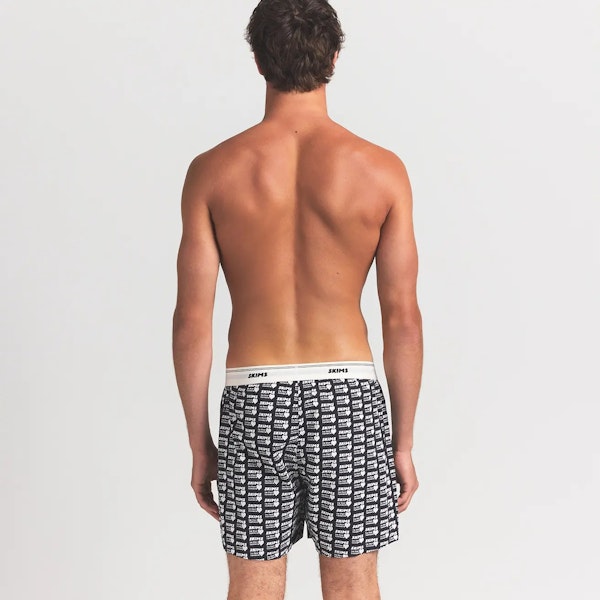 Skims COTTON POPLIN MENS LOGO BAND BOXER