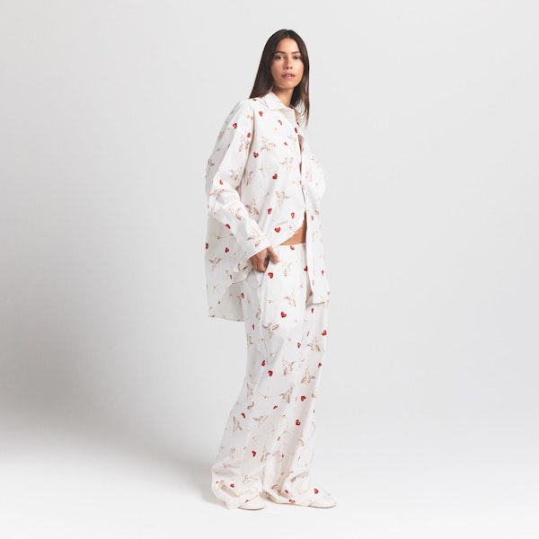 Skims COTTON POPLIN OVERSIZED SLEEP SET