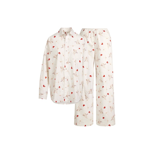 Skims COTTON POPLIN OVERSIZED SLEEP SET