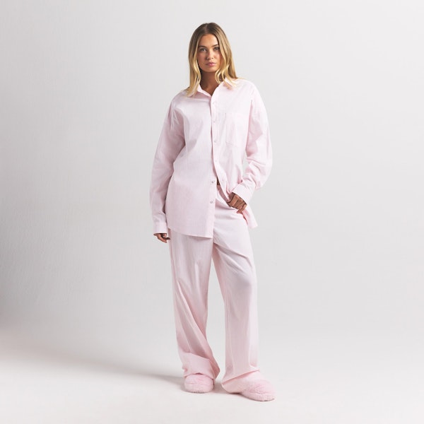 Skims COTTON POPLIN OVERSIZED SLEEP SET