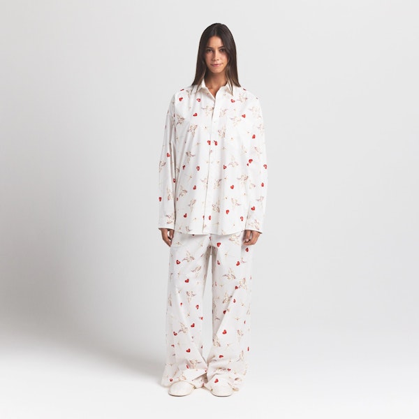skims COTTON POPLIN OVERSIZED SLEEP SET