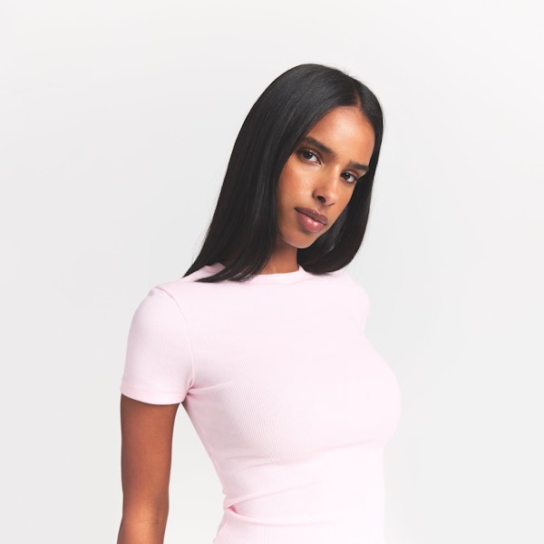 Skims COTTON RIB T-SHIRT