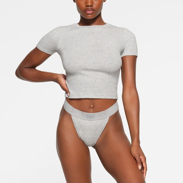 skims COTTON RIB T-SHIRT