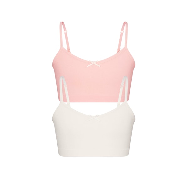 skims COTTON SEAMLESS JUNIORS BRALETTE 2-PACK