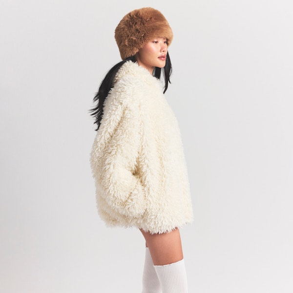 Skims FAUX FUR HOODIE