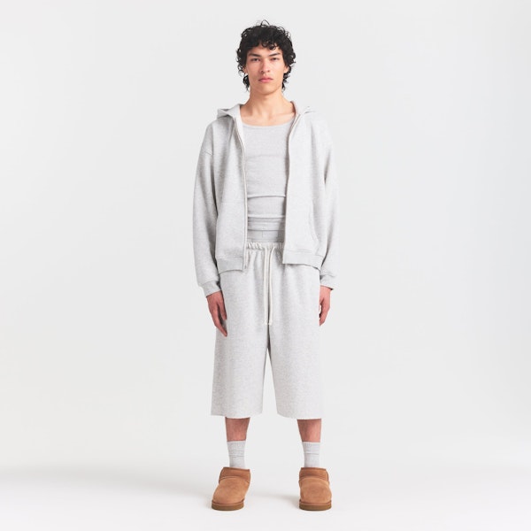 skims FLEECE LOUNGE MENS RELAXED LONG SHORT