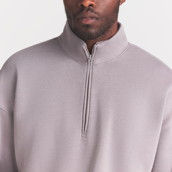 Skims FLEECE LOUNGE MENS RELAXED QUARTER ZIP