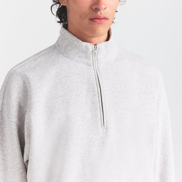 Skims FLEECE LOUNGE MENS RELAXED QUARTER ZIP