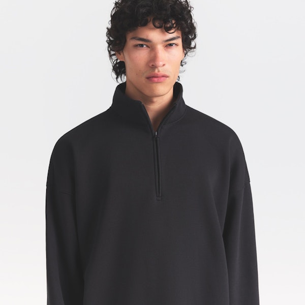 Skims FLEECE LOUNGE MENS RELAXED QUARTER ZIP