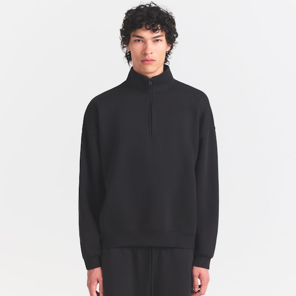 Skims FLEECE LOUNGE MENS RELAXED QUARTER ZIP