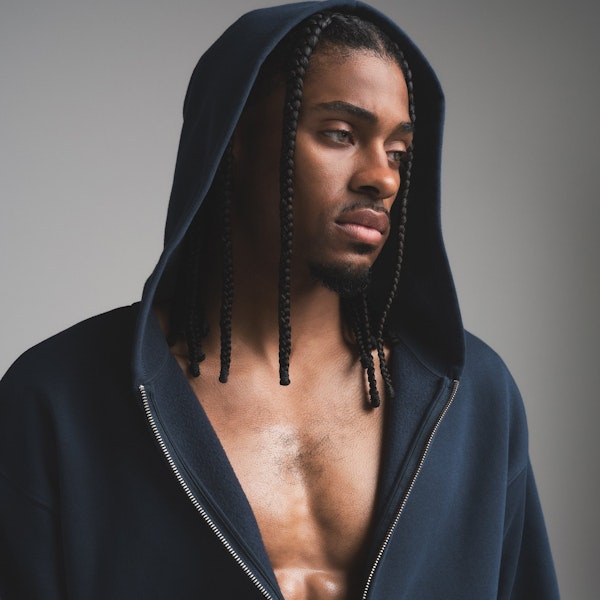 Skims FLEECE LOUNGE MENS RELAXED ZIP UP HOODIE
