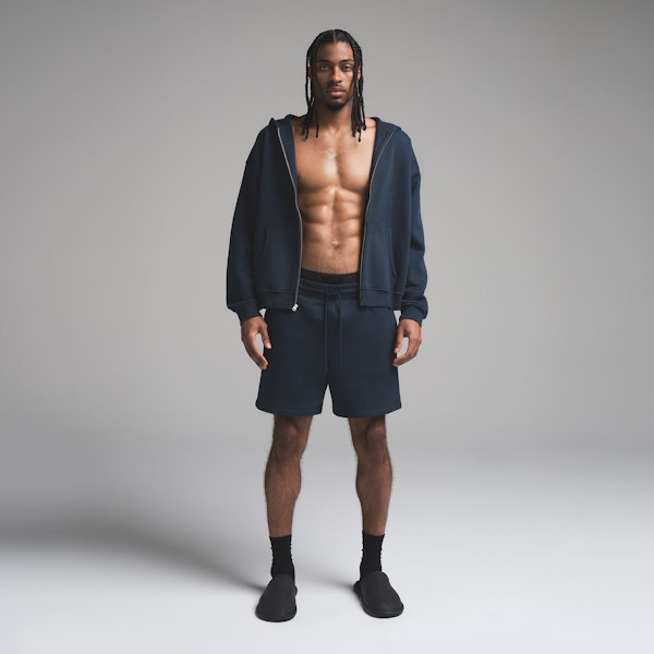 Skims FLEECE LOUNGE MENS RELAXED ZIP UP HOODIE