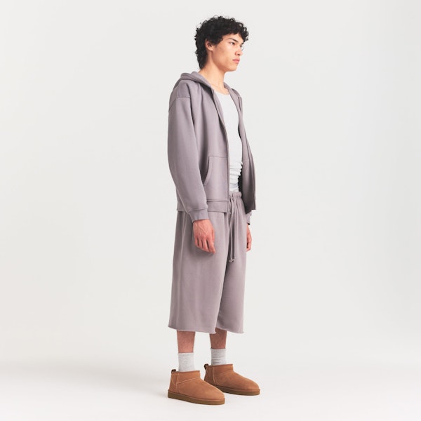 Skims FLEECE LOUNGE MENS RELAXED ZIP UP HOODIE