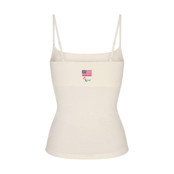 Skims SKIMS FOR TEAM USA COTTON JERSEY PARALYMPIC CAMI
