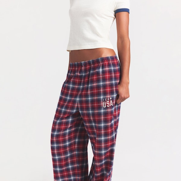 skims SKIMS FOR TEAM USA FLANNEL SLEEP OLYMPIC PANT