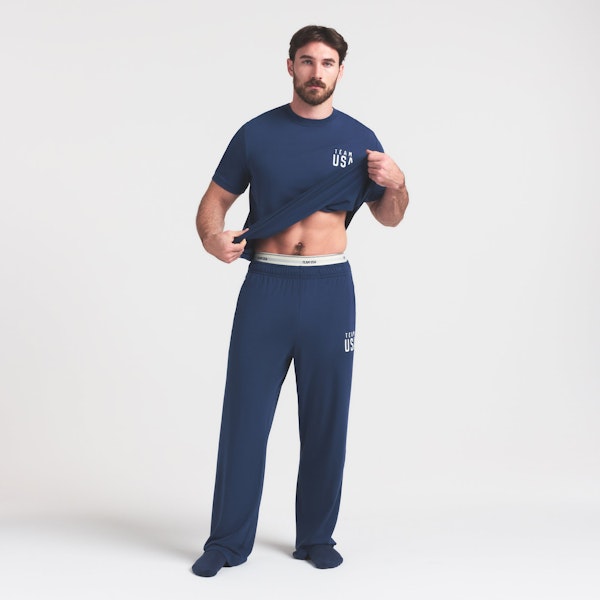 Skims SKIMS FOR TEAM USA JERSEY SLEEP MENS OLYMPIC PANT