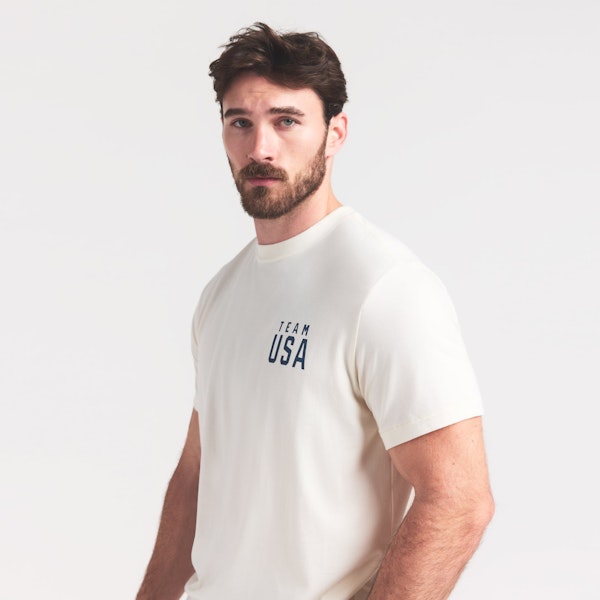 Skims SKIMS FOR TEAM USA JERSEY SLEEP MENS OLYMPIC T-SHIRT