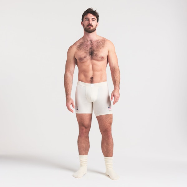 skims SKIMS FOR TEAM USA SKIMS COTTON MENS OLYMPIC 5" BOXER BRIEF