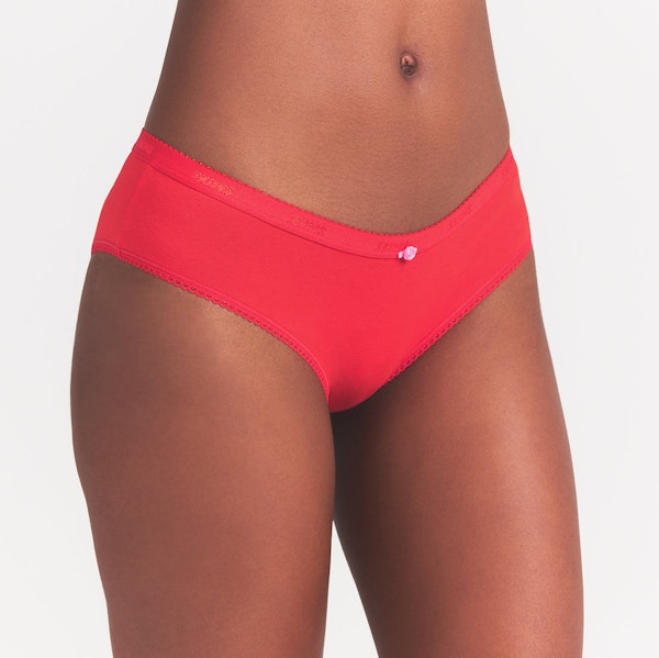 Skims LIGHTWEIGHT COTTON LOGO PICOT HIPSTER