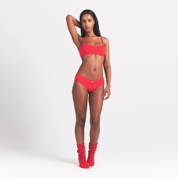 skims LIGHTWEIGHT COTTON LOGO PICOT HIPSTER