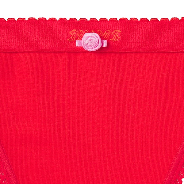 Skims LIGHTWEIGHT COTTON LOGO PICOT STRING BIKINI