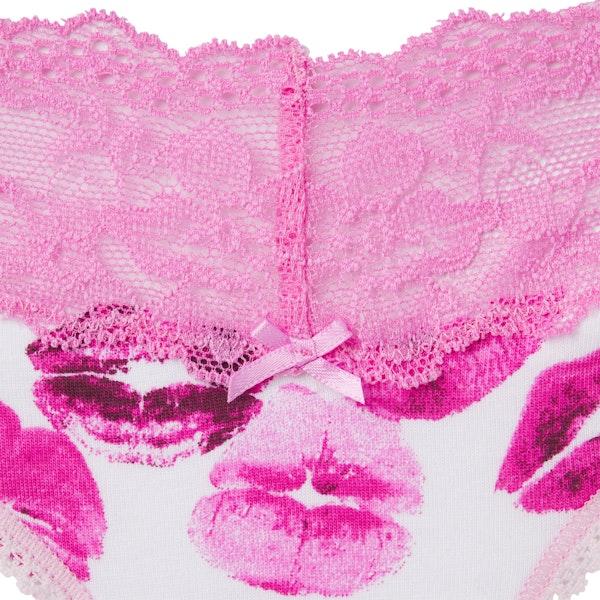 Skims LIGHTWEIGHT COTTON WIDE LACE THONG