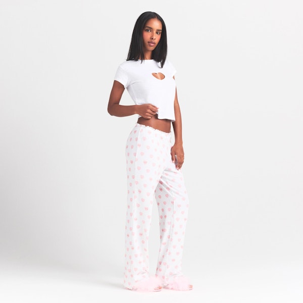 Skims LOGO POINTELLE STRAIGHT LEG PANT
